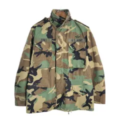 90年代 米軍実物 U.S.ARMY M-65 フィールドジャケット ミリタリー ウッドランドカモ (メンズ MEDIUM REGULAR) 中古 古着 S2879