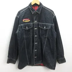 H■トミーヒルフィガー/TOMMYHILFIGER リバーシブル デニムジャケット【M】MENS■21【中古】