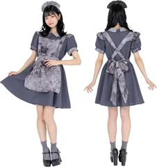 ハロウィン コスプレ　ゴシックミニメイド レディースのサムネイル