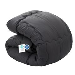 【特価セール】Sun Deco 掛け布団 肌掛け布団 シングル オールシーズン 掛けふとん【Ag+銀イオン抗菌素材】【SEK衛生認証】軽量 洗える 抗菌防臭 防ダニ 吸水速乾 暖かい かけ布団 柔らかな肌触り 約1.0KG 無地 150x210cm ライトブラ
