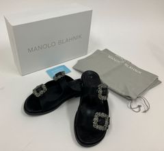 マノロブラニク 新品 36 サンダル Manolo Blahnik 靴 - メルカリ