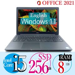 English Windows 11 Dell PC Core i5 8GB 256GB SSD 15.6Inch
