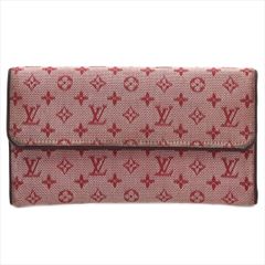 ルイヴィトン Louis Vuitton 長財布 モノグラム ミニ ポルトトレゾール インターナショナル レディース チェリー レッド 赤 M92244【中古】