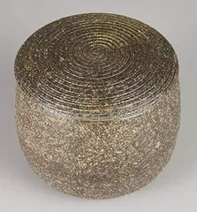 【がっちりマンデーで紹介】伊賀焼民芸陶器 おひつ 耐熱容器 保存容器 蓋付 陶器 電子レンジOK 幅13.5cm 伊賀焼のサムネイル