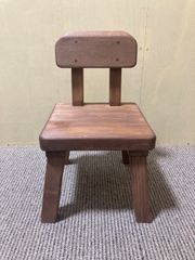 天然木　手作りブラウンチェアー