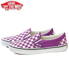 バンズ クラシックスリッポン スニーカー メンズ レディース パープル 紫  VN000D6YE2T VANS CLASSIC SLIP-ON COLOR THEORY CHECKER WILLOWHERB PURPLE キャンバス