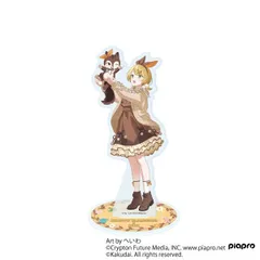 アクリルスタンド「初音ミク×クッピーラムネ」02/鏡音リン×ラム（等身イラスト）