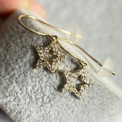 18Kゴールド　ダイヤモンド　星