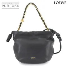 【専用】極美品⭐︎ロエベ フラメンコパース ラージ ブラック フラメンコパース ラージ（メローナパラム） ブラック - LOEWE
