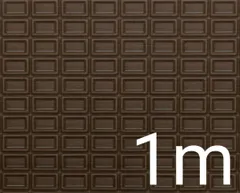 【ゆきちゃん限定】X229 板チョコ柄 ミルク コットン生地 1m