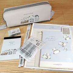 ペンケース+鉛筆消しゴム レターセット付き 7点セット 113419s/あにまる 文具セット