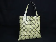 ■極美品■BAO BAO ISSEY MIYAKE バオバオイッセイミヤケ ルーセント PVC ハンドバッグ トートバッグ レディース イエロー系 FT0549