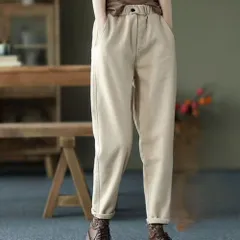 ☆ ベージュ ☆ Lサイズ ☆ テーパードパンツ 裏起毛 ウエストゴム テーパードパンツ レディース 裏起毛 パンツ ロングパンツ ズボン 長ズボン イージーパンツ 防寒パンツ ボトムス ウエストゴム 防寒 秋冬 秋 冬 あったか 暖かい ゆったり