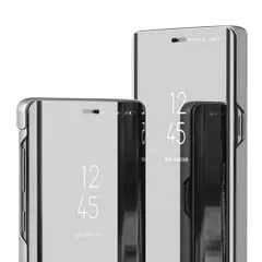 P20 Lite ケース 手帳  ミラー光沢 ハイブリット 手帳 ケース 【Color】 シルバーのサムネイル