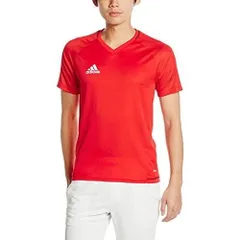 アディダス(adidas) サッカー TIRO17 トレーニングジャージー 半袖 メンズ BRR66-BP8557 スカーレット/ブラック/ホワイト Oサイズ