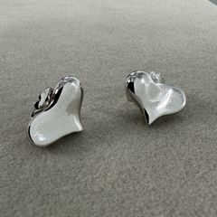 アンジェラカミングスピアスハートシルバー925ヴィンテージ