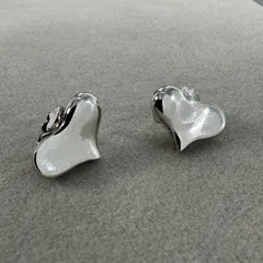 美品 ANGELA CUMMINGS ハート シルバー ピアス D2412019 s-musee_351120657