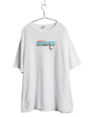 【お得なクーポン配布中!】 90s ★ パタゴニア 企業物 ロゴ イラスト プリント Tシャツ メンズ L 程 古着 オールド Beneficial T'S 当時物 アウトドア クライミング 白