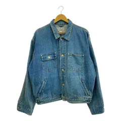 Polo RALPH LAUREN ポロラルフローレン 80's~90's デニムジャケット 白タグ USA製 Lサイズ 大き目 革パッチ