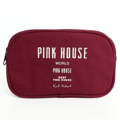 PINK HOUSE ポーチ　ミニ　セット　IN THE BAG 花柄　未使用品 PINK HOUSE 花柄ポーチ 赤 - メルカリ