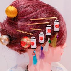人気☆提灯☆かんざし☆揺れる簪☆タッセル☆お祭り髪飾り☆成人式☆卒業式☆お神輿☆よさこい髪飾り☆夏祭り☆浴衣ヘア☆だんじり髪飾り☆お揃い☆体育祭☆プレゼント☆