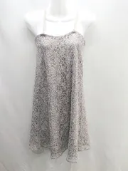 ◇ MISCH MASCH ミッシュマッシュ 総柄 - ひざ丈 ワンピース サイズ38 カーキ系 レディース E  【1406180074814】