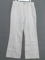 ◇ PAGEBOY ページボーイ 裾スリット フレア デニム パンツ ジーンズ サイズ27 L オフホワイト系 レディース  【中古】 【1206300000743】