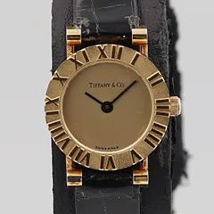 デッドストック級 保/箱付 稼働 美品 ティファニー アトラス 18K/750/11.4g 85/5 1904 金 QZ レディース腕時計 NSY14778ABC 4079900 1KHT