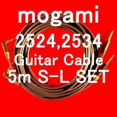 mogami 2524,2534 Guitar Cable w / Neutrik Gold Plarted Plug 2本組 SET!! SL 5m