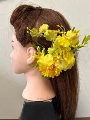 12個セット　フラダンス　新品未使用　ハンドメイド　　オンシジュームのヘアクリップ　チームで