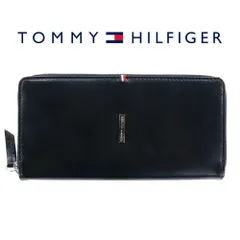 トミーヒルフィガー 財布 長財布 ラウンドファスナー TOMMY HILFIGER DEERFIELD ディアフィールド 31TL13X013 001 BLACK ブラック レザー 本革 ロングウォレット