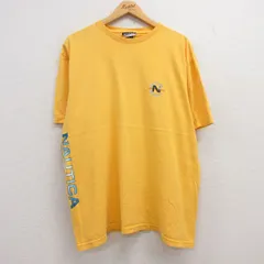 XL/古着 ノーティカ 半袖 ビンテージ ブランド Tシャツ メンズ 90s ワンポイントロゴ コンペティション 大きいサイズ コットン クルーネッ
