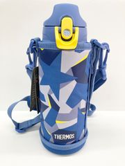 【展示品未使用品】サーモス 水筒 真空断熱2ウェイボトル 0.8L ブルーカモフラージュ(BL-C) FJJ-800WF
