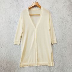 MELROSE claire メルローズクレール ロング カーディガン ニット フレンチリネン 羽織 オフホワイト Fサイズ ◎、〇□☆