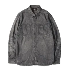 (本日売り切りセール)RRL インディゴ プラッド ブラッシュド ワークシャツ 0227140412_6039d2cc405cb.jpeg