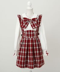 夢展望公式 [新品未使用] ドッキングフリルハートワンピース [レッド] 他カラー別ページ有 dearmylove ワンピース その他ワンピース（半袖） 535519-02