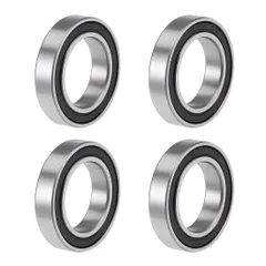 【在庫処分】クロム鋼 双密封 5mm P6(ABEC3) x x 24mm 15mm 4個入り 6802-2RS シールベアリング 深溝玉軸受 uxcell