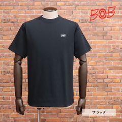 春夏/BOB/XLサイズ/半袖 Tシャツ 074843002 日本製 吸水速乾 ボックス ロゴ プリント シンプル カジュアル メンズ 紳士 ボブ 新品/黒/ブラック/ka152/