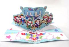 [중고] 종이 제품 (캐릭터) 6 개 튀어 나오는 생일 카드 [오소 마츠 씨 BIRTHDAY PARTY] 입장자 특전