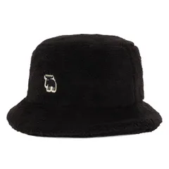 [モズ] ボアバケットハット 371-0044 ブラック