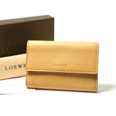 ■美品■LOEWE ロエベ 三つ折り財布 アナグラム刻印 レザーウォレット 財布 スペイン製 ブランド古着【中古】20250630/RA5321