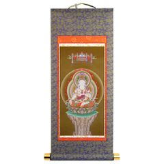 仏画 掛け軸「虚空蔵菩薩（立」模表装 丑年、寅年の守り本尊 仏壇の替わりに