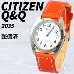 CITIZEN Q&Q クォーツ 腕時計 レディース 2035 整備済 電池・ベルト新品 WY17