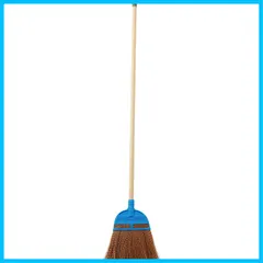 【激安】【新着商品】PP 化繊 長柄 庭箒 L スチール柄 ほうき 木目調 日本製 Sangyo 幅25×全長128cm 197