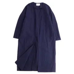 ENFOLD エンフォルド　リネン　コート　ジャケット　ロング ENFOLD（エンフォルド）の「Paper Linen ノーカラーコート