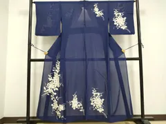 D373 夏着物　訪問着　蜻蛉　とんぼ　金銀彩　絽　正絹 D373 夏着物 訪問着 蜻蛉 とんぼ 金銀彩 絽 正絹
