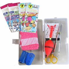 在庫限り　遠投サビキセット　入門者用　Bセット　仕掛け×4・ウキ・ハサミ・サビキカゴ・タオル
