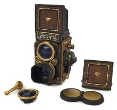 【中古】食玩 トレーディングフィギュア 【レア3】ローライフレックス2.8F(金色)「新タイムスリップグリコ第4弾」