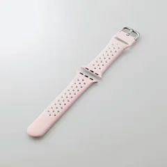 Apple Watch用シリコンバンド アクティブタイプ (ピンク×ホワイト)