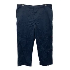 Dickies ワークパンツ W44 ネイビー ディッキーズ ジップアップ ワーク ダブルニー ビッグサイズ 古着卸 アメリカ仕入 2506-1421